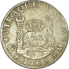 Coin, Mexico, Charles III, 8 Reales, 1769, Mexico City, VF(30-35), Silver
