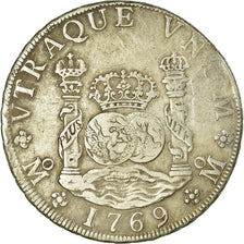 Monnaie, Mexique, Charles III, 8 Reales, 1769, Mexico City, TB+, Argent, KM:105