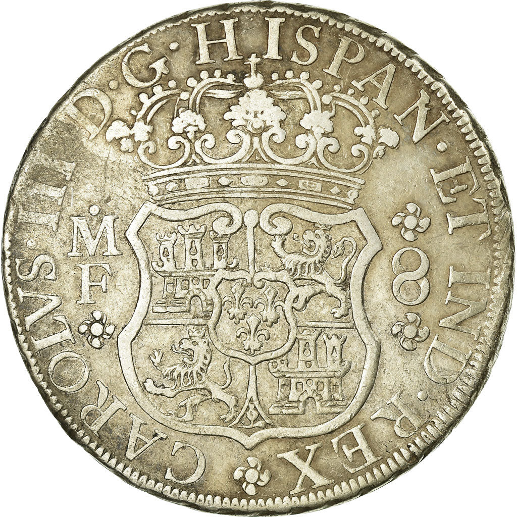 Monnaie, Mexique, Charles III, 8 Reales, 1769, Mexico City, TB+, Argent, KM:105
