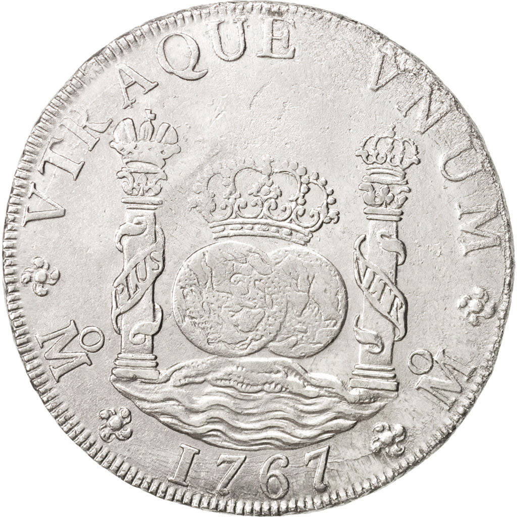 Mexico, Charles III, 8 Réales, 1767, Mexico City, EF(40-45), Silver, KM:105
