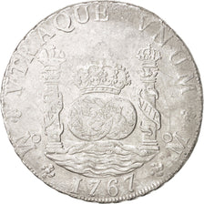 Messico, Charles III, 8 Réales, 1767, Mexico City, MB+, Argento, KM:105