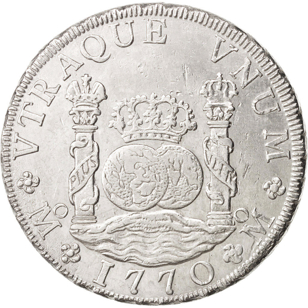 Mexico, Charles III, 8 Réales, 1770, Mexico City, AU(50-53), Silver, KM:105