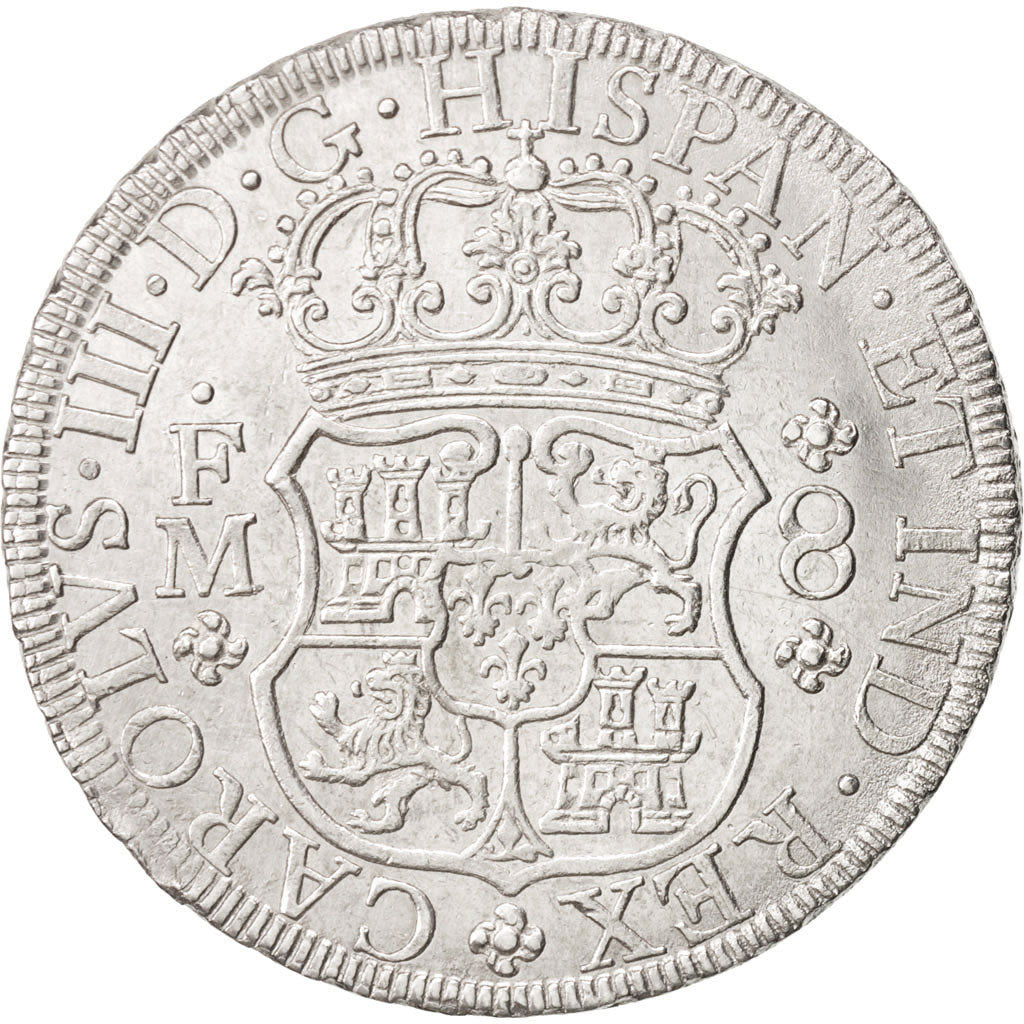 Mexico, Charles III, 8 Réales, 1770, Mexico City, AU(50-53), Silver, KM:105