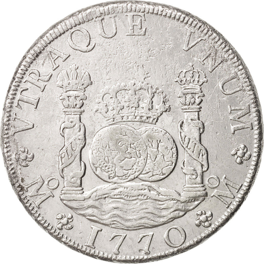 Mexico, Charles III, 8 Réales, 1770, Mexico City, EF(40-45), Silver, KM:105