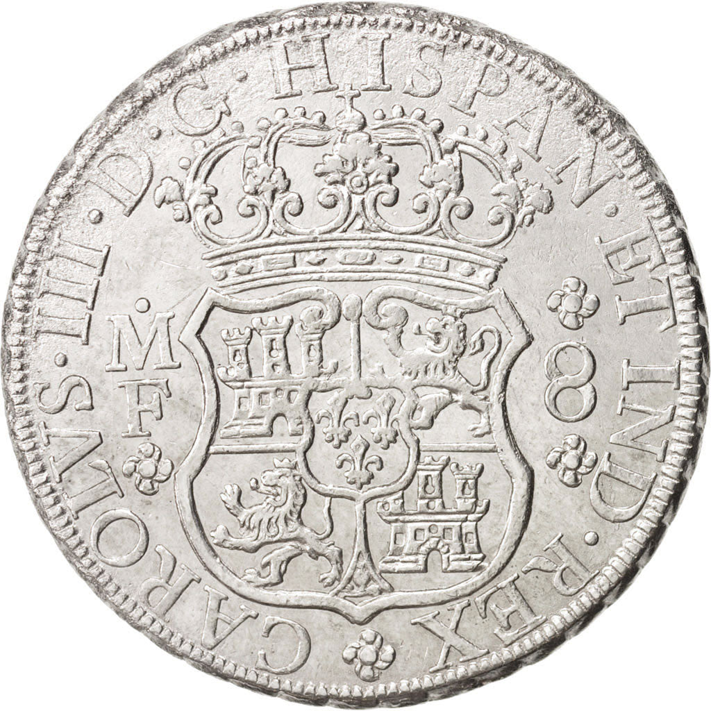 Mexico, Charles III, 8 Réales, 1770, Mexico City, EF(40-45), Silver, KM:105