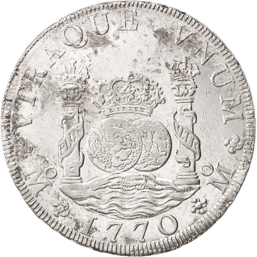 Mexico, Charles III, 8 Réales, 1770, Mexico City, EF(40-45), Silver, KM:105