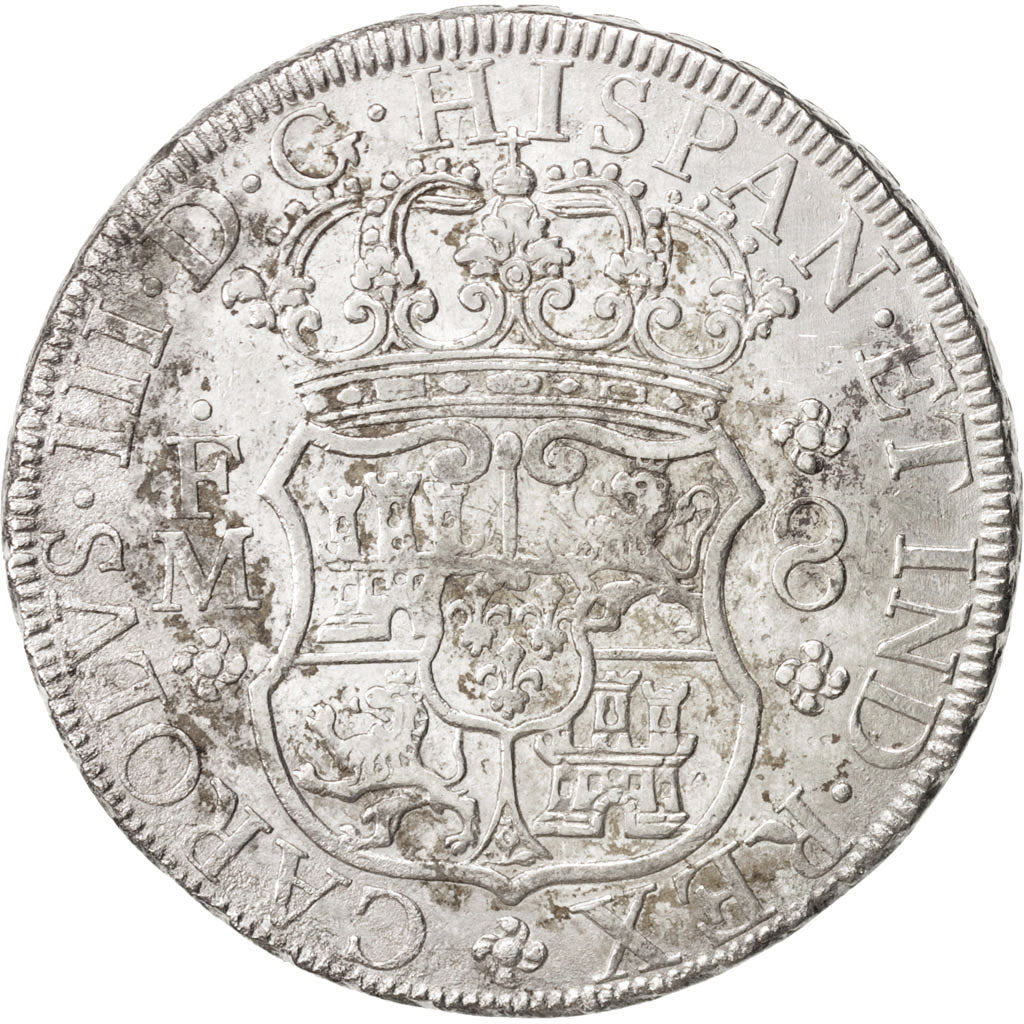 Mexico, Charles III, 8 Réales, 1770, Mexico City, EF(40-45), Silver, KM:105