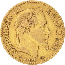 France, Napoleon III, 10 Francs, 1864, Paris, VF(30-35), Gold, Gadoury:1015