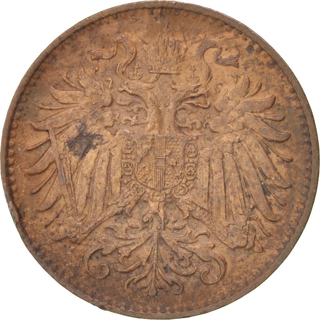 Moneta, Austria, Franz Joseph I, 2 Heller, 1893, BB, Bronzo, KM:2801