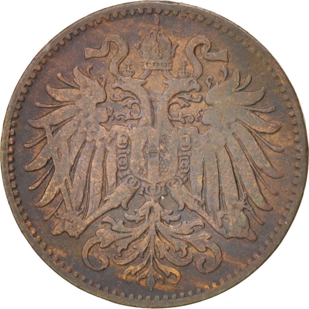 Coin, Austria, Franz Joseph I, 2 Heller, 1894, VF(30-35), Bronze, KM:2801