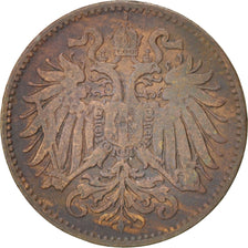 Monnaie, Autriche, Franz Joseph I, 2 Heller, 1894, TB+, Bronze, KM:2801