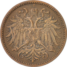 Austria, Franz Joseph I, 2 Heller, 1895, AU(50-53), Bronze, KM:2801