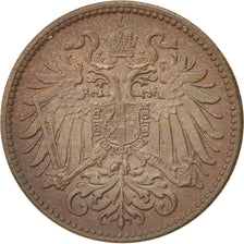 Austria, Franz Joseph I, 2 Heller, 1896, AU(55-58), Bronze, KM:2801