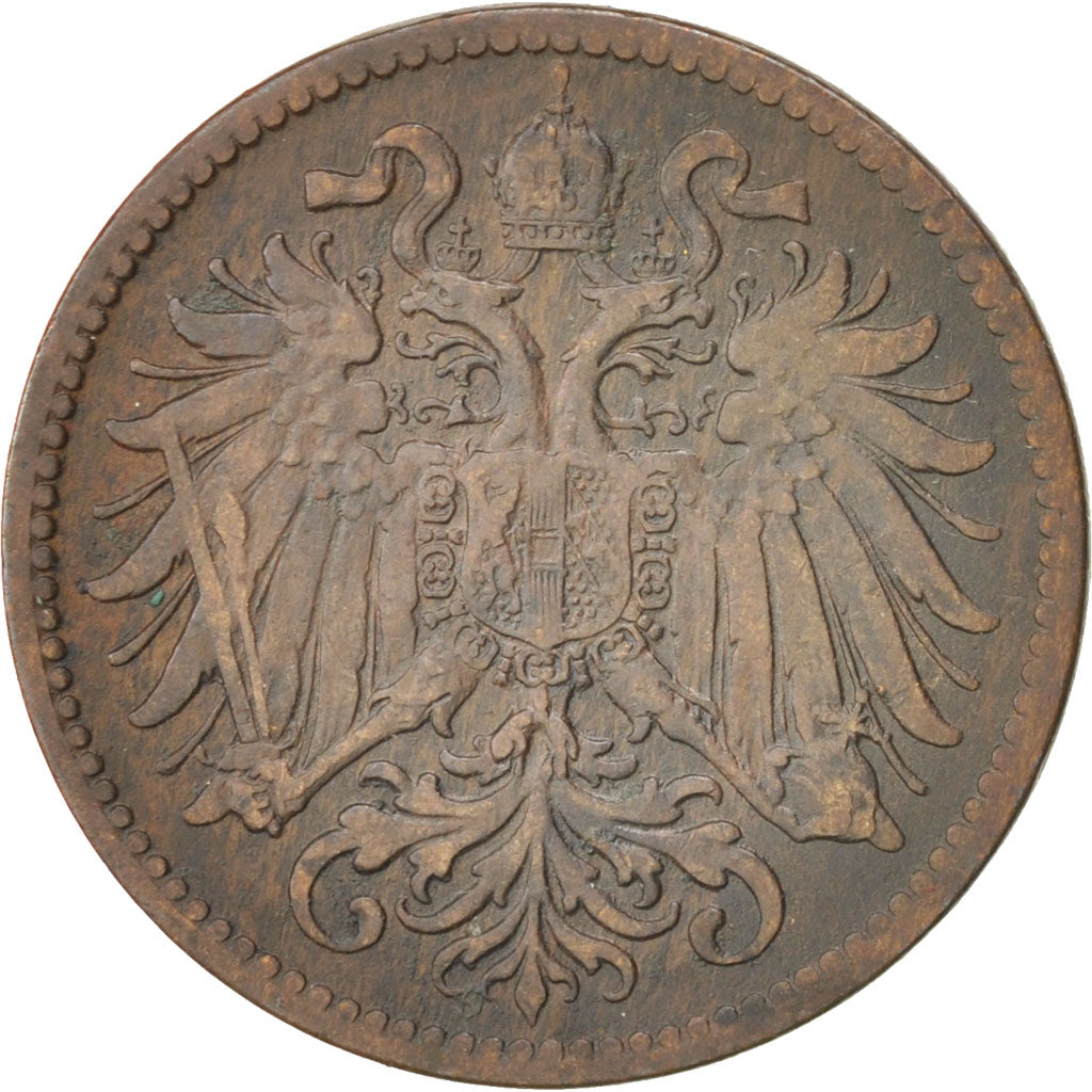 Austria, Franz Joseph I, 2 Heller, 1898, VF(30-35), Bronze, KM:2801