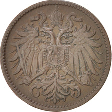 Moneta, Austria, Franz Joseph I, 2 Heller, 1899, AU(50-53), Bronze, KM:2801