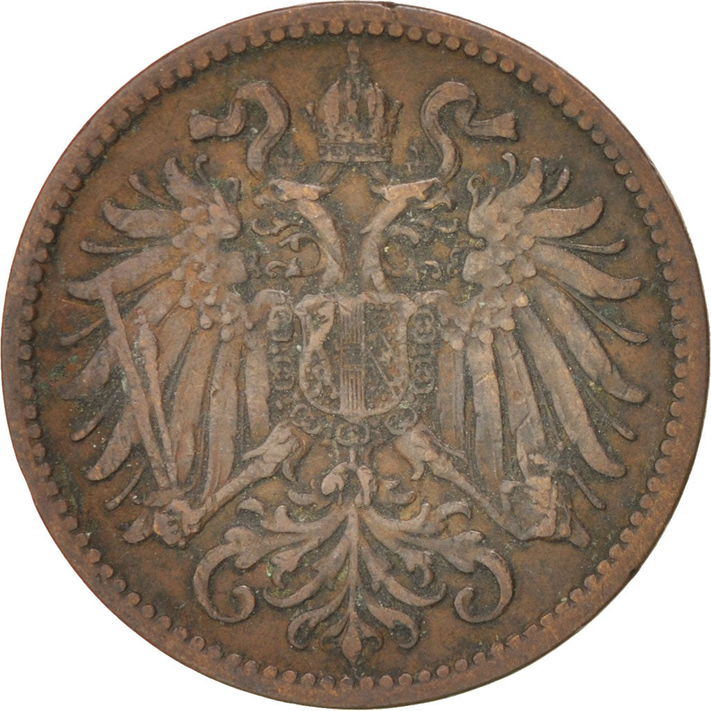 Austria, Franz Joseph I, 2 Heller, 1901, EF(40-45), Bronze, KM:2801