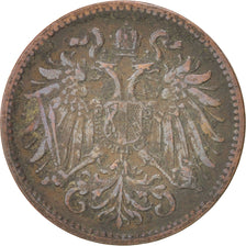 Austria, Franz Joseph I, 2 Heller, 1902, EF(40-45), Bronze, KM:2801