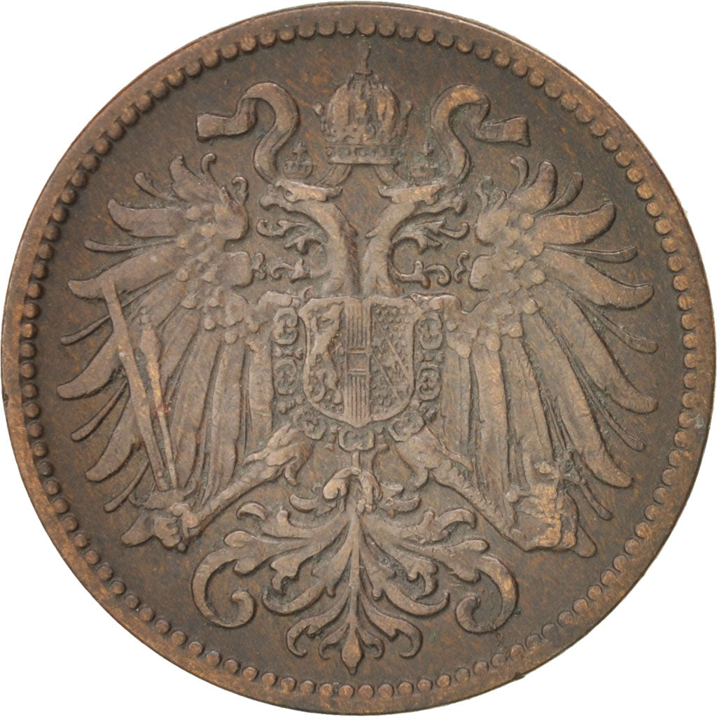 Austria, Franz Joseph I, 2 Heller, 1905, EF(40-45), Bronze, KM:2801