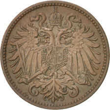 Coin, Austria, Franz Joseph I, 2 Heller, 1907, AU(55-58), Bronze, KM:2801