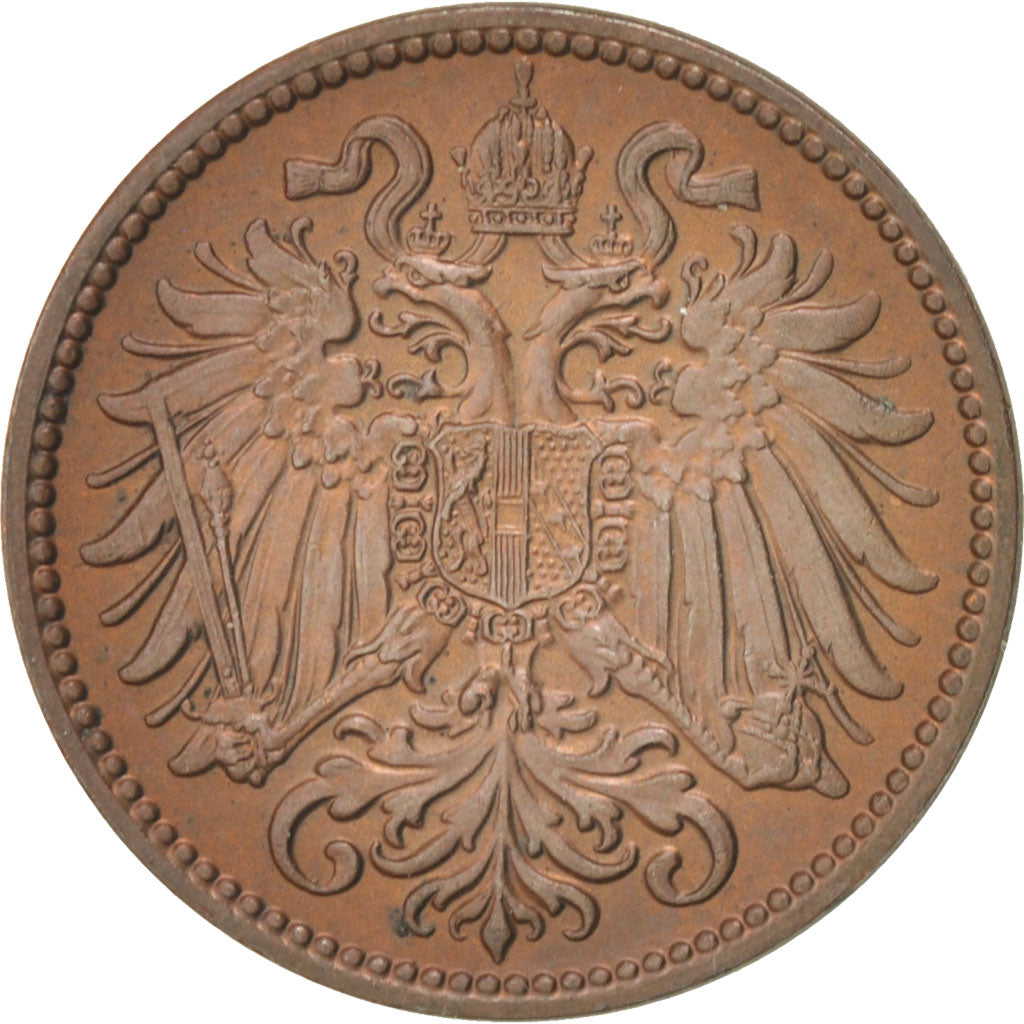 Austria, Franz Joseph I, 2 Heller, 1912, MS(60-62), Bronze, KM:2801