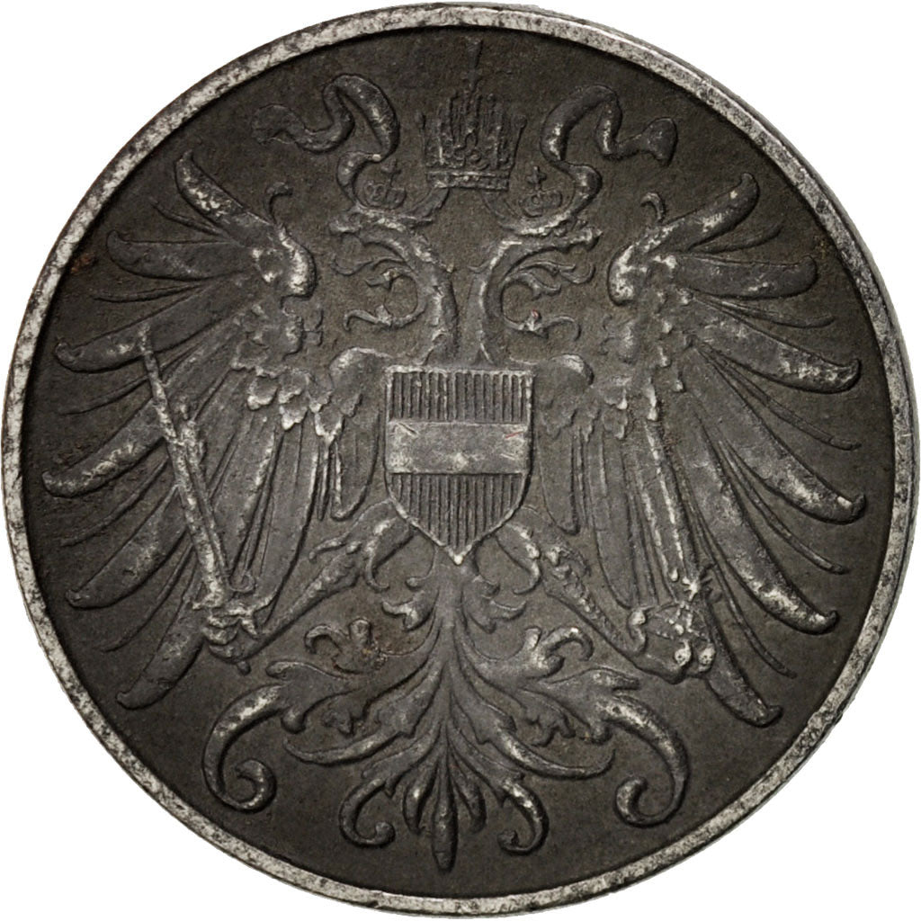 Österreich, Karl I, 2 Heller, 1916, EF(40-45), Iron, KM:2824