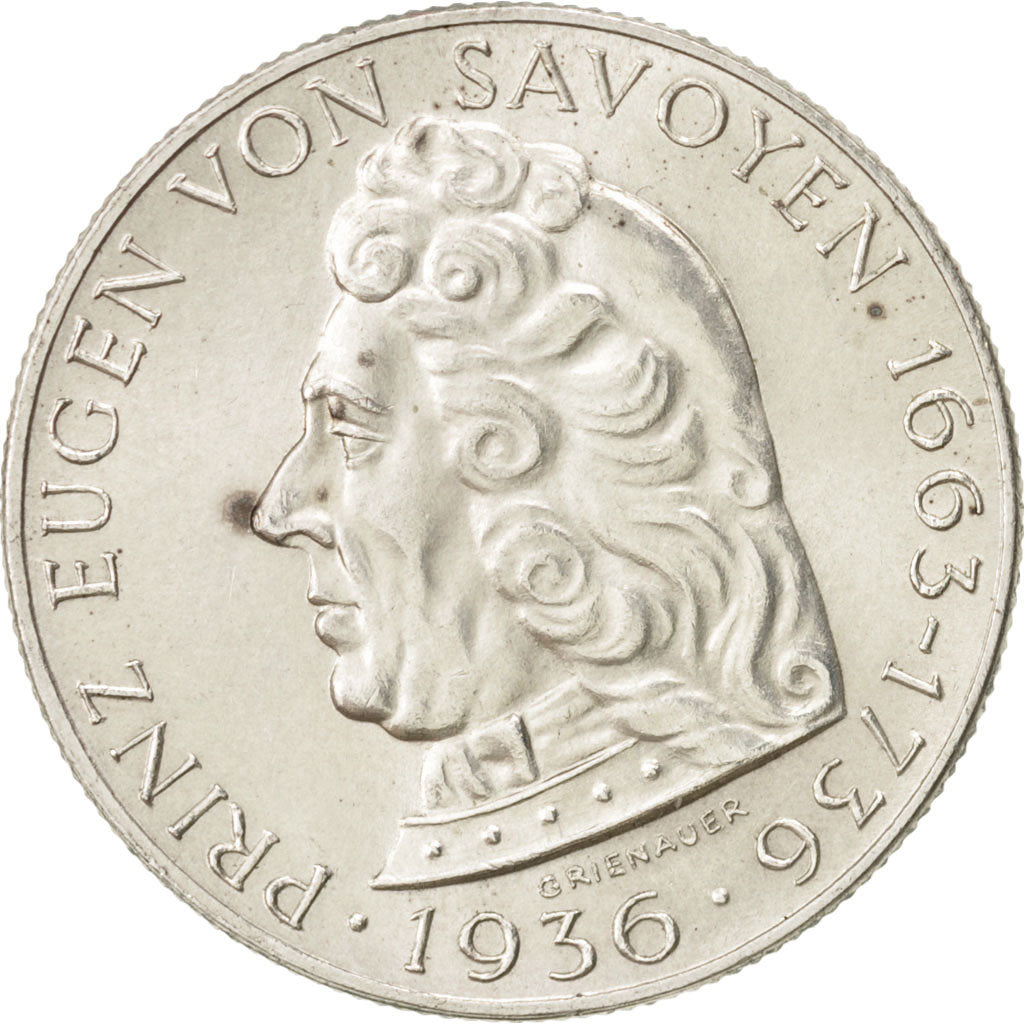 Coin, Austria, 2 Schilling, 1936, AU(55-58), Silver, KM:2858
