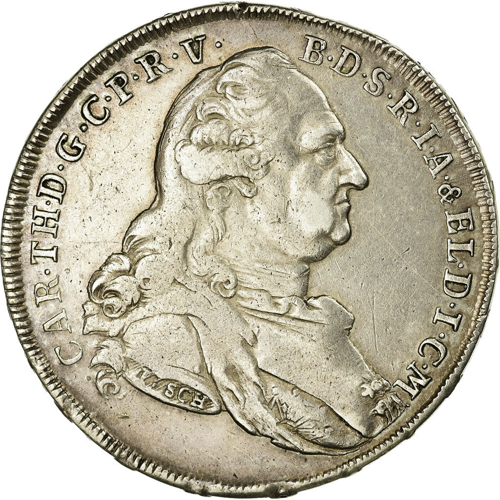 Moneta, Stati tedeschi, BAVARIA, Karl Theodor, Thaler, 1786, Munich, BB