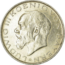 Coin, German States, BAVARIA, Ludwig III, 2 Mark, 1914, Munich, AU(50-53)