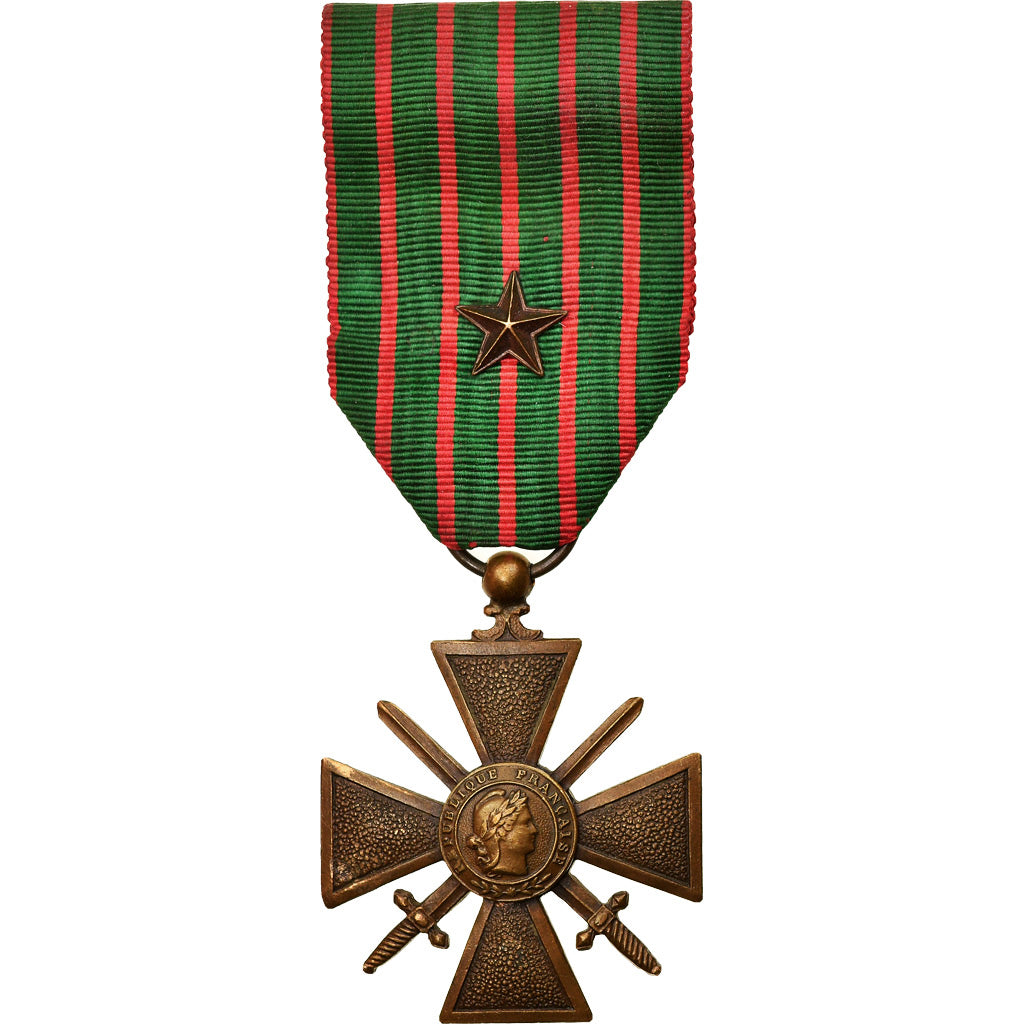 France, Croix de Guerre, Une Etoile, Medal, 1914-1918, Excellent Quality