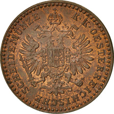 Munten, Oostenrijk, Franz Joseph I, 5/10 Kreuzer, 1881, Vienna, PR+, Koper