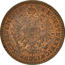 Coin, Austria, Franz Joseph I, 5/10 Kreuzer, 1881, Vienna, MS(60-62), Copper