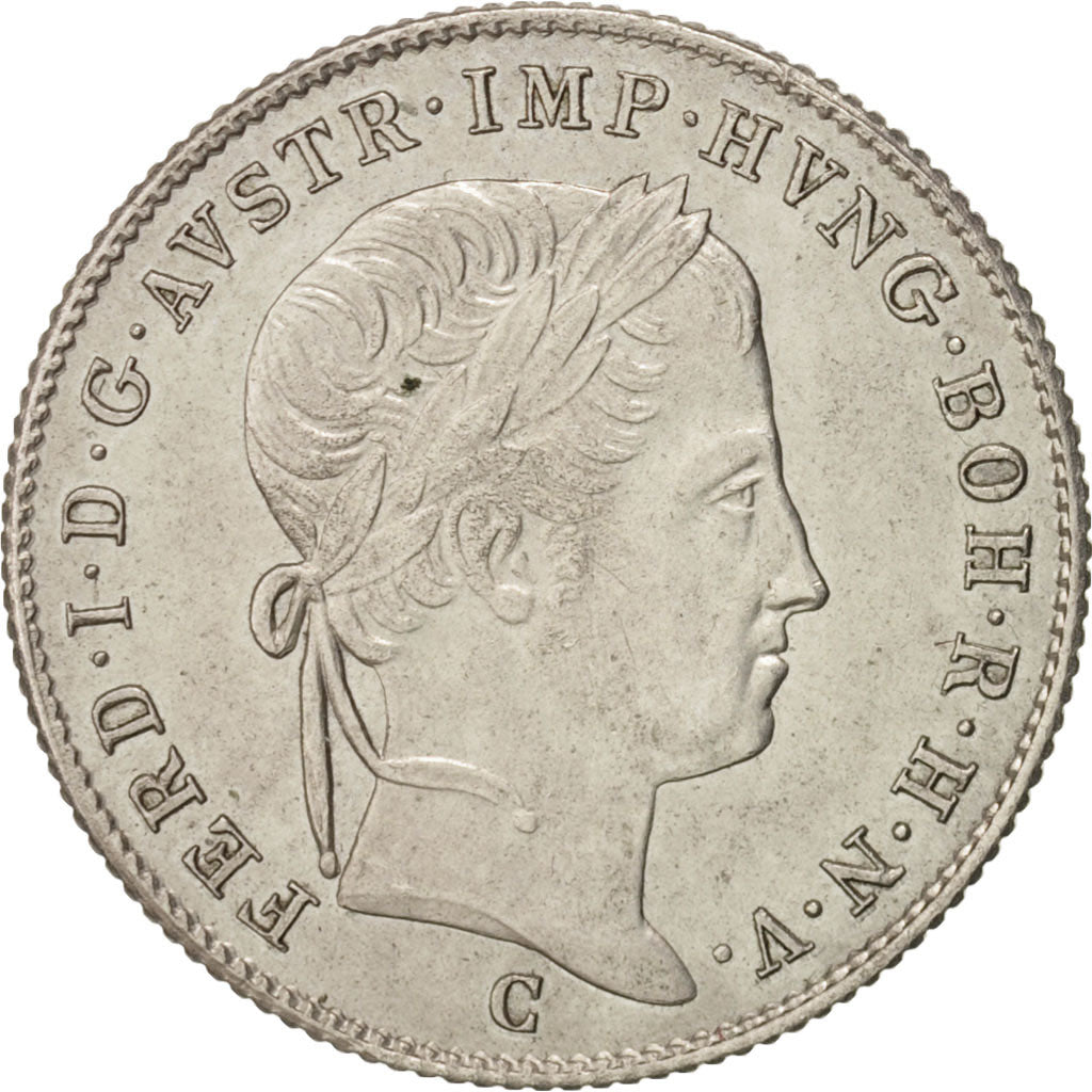 Coin, Austria, Ferdinand I, 5 Kreuzer, 1840, Prague, MS(60-62), Silver, KM:2196