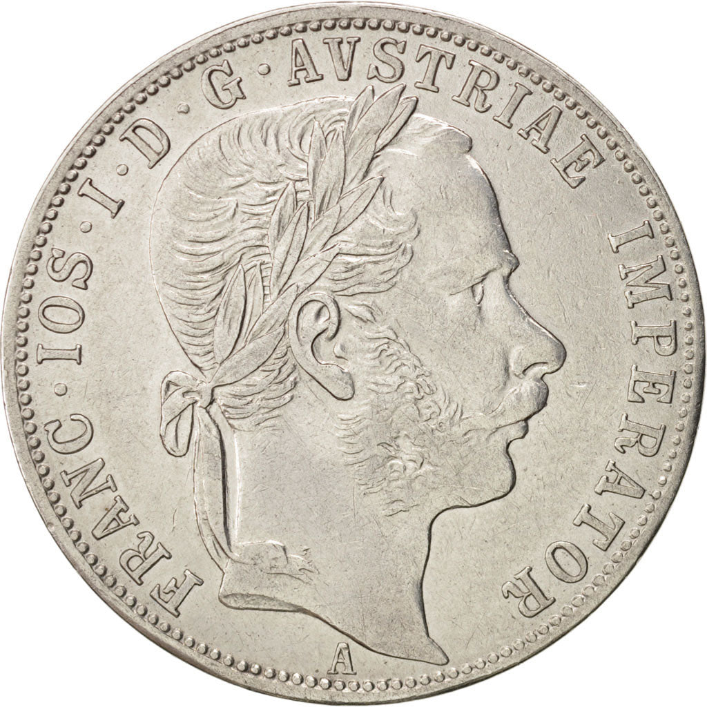 Austria, Franz Joseph I, Florin, 1871, Vienna, AU(50-53), Silver, KM:2221
