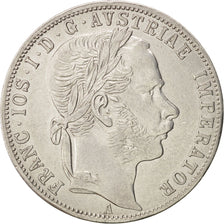 Austria, Franz Joseph I, Florin, 1871, Vienna, AU(50-53), Silver, KM:2221