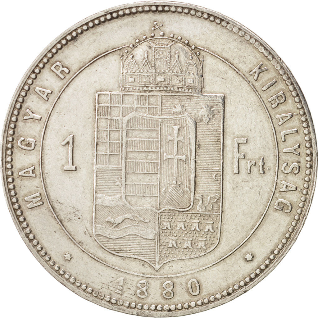Coin, Hungary, Franz Joseph I, Forint, 1880, Kremnitz, AU(50-53), Silver, KM:465