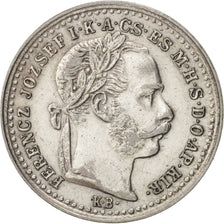 Moneta, Węgry, Franz Joseph I, 10 Krajczar, 1872, Kremnitz, AU(50-53), Srebro