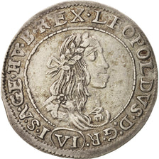 Münze, Deutsch Staaten, SILESIA, Leopold I, 6 Kreuzer, 1672, Breslau, SS+