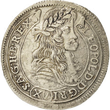 Hungary, Leopold I, 15 Krajczar, 1678, Kormoczbanya, TTB+, Silver, KM:175