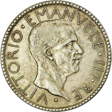 Coin, Italy, Vittorio Emanuele III, 20 Lire, 1927, Rome, AU(55-58), Silver