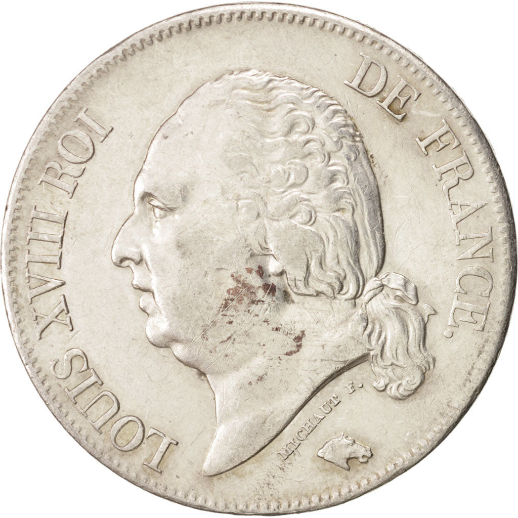France, Louis XVIII, 5 Francs, 1822, Lille, TTB, Silver, KM:711.13, Gadoury:614