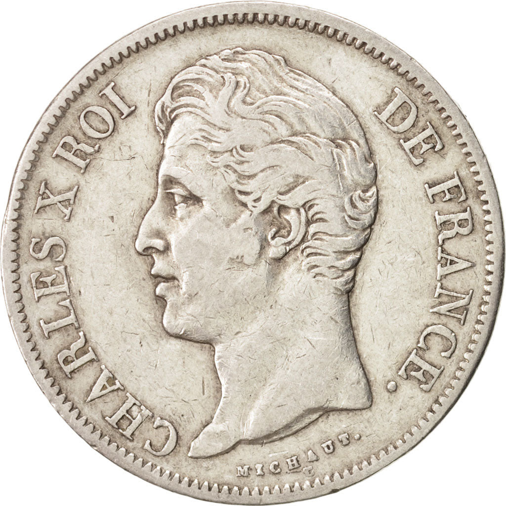 France, Charles X, 5 Francs, 1829, Marseille, TTB, Silver, Gadoury:644