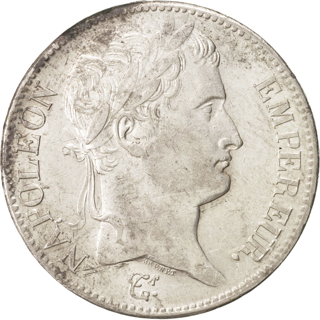 France, Napoléon I, 5 Francs, 1809, Rouen, AU(55-58), Silver, KM:694.2