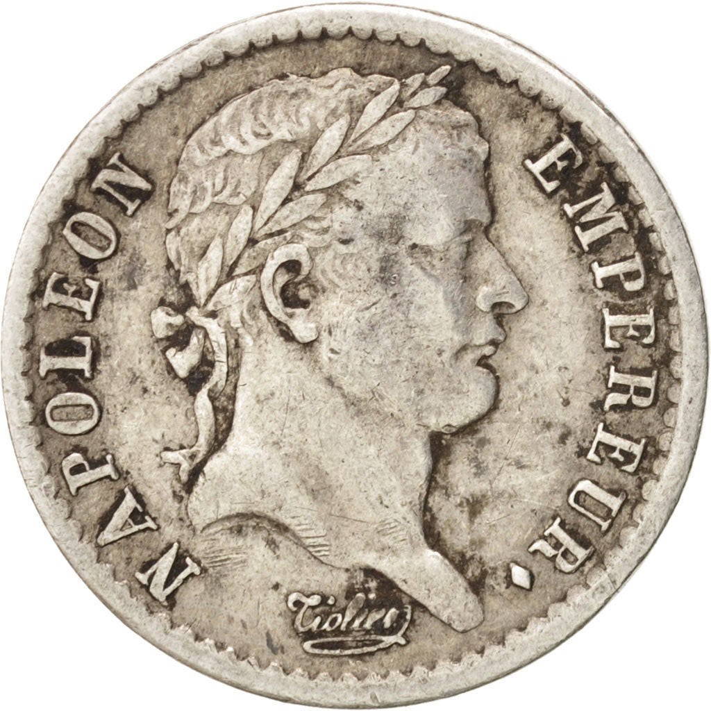 France, Napoléon I, 1/2 Franc, 1808, Paris, EF(40-45), Silver, KM:680.1