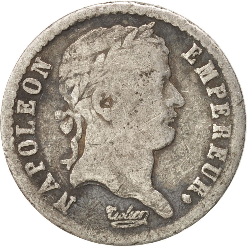 France, Napoléon I, 1/2 Franc, 1808, Paris, TB, Silver, KM:680.1, Gadoury:398