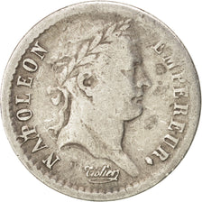 France, Napoléon I, 1/2 Franc, 1808, Lyon, TB, Silver, KM:680.4, Gadoury:398