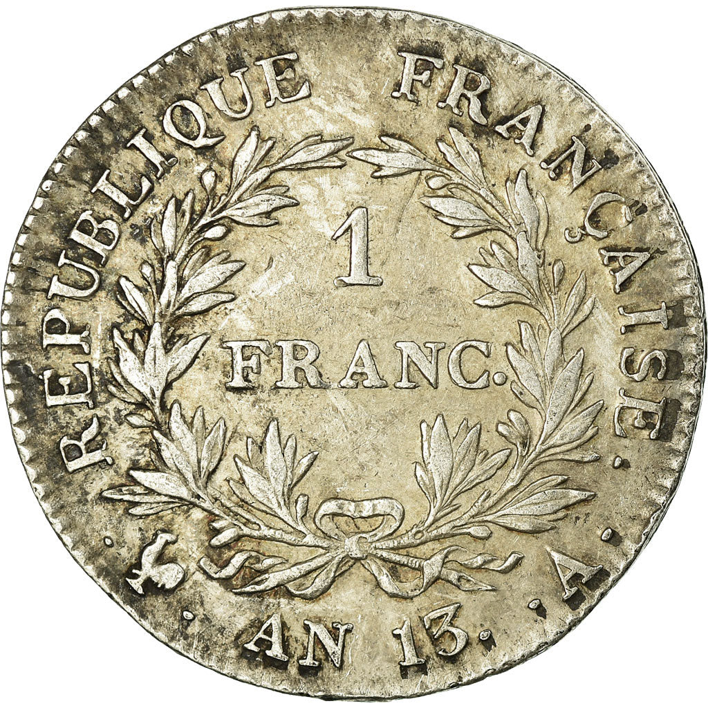 Monnaie, France, Napoléon I, Franc, 1805, Paris, TTB+, Argent, KM:656.1