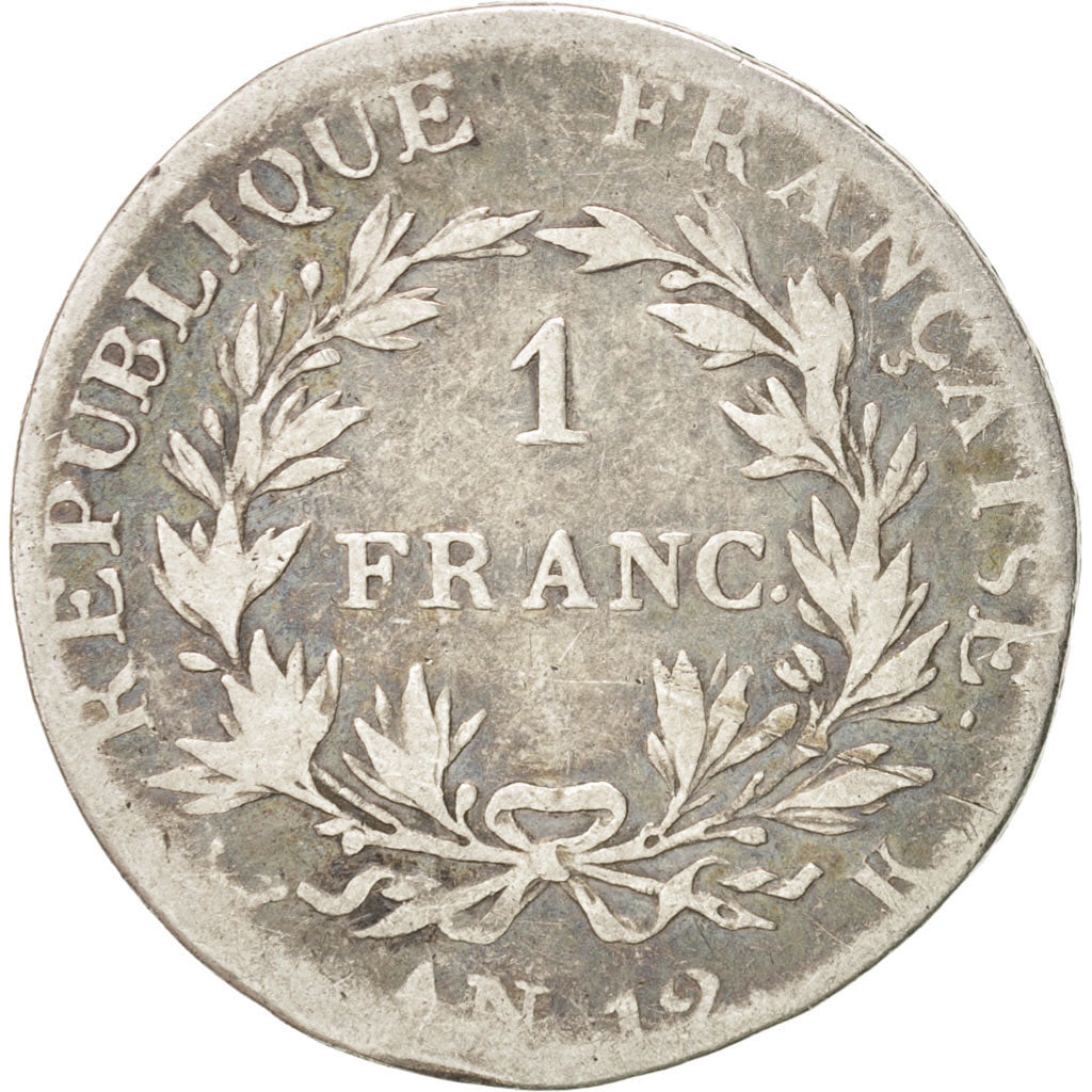France, Napoléon I, Franc, 1804, An 12, Bordeaux, VF(20-25), Silver, KM:656.8