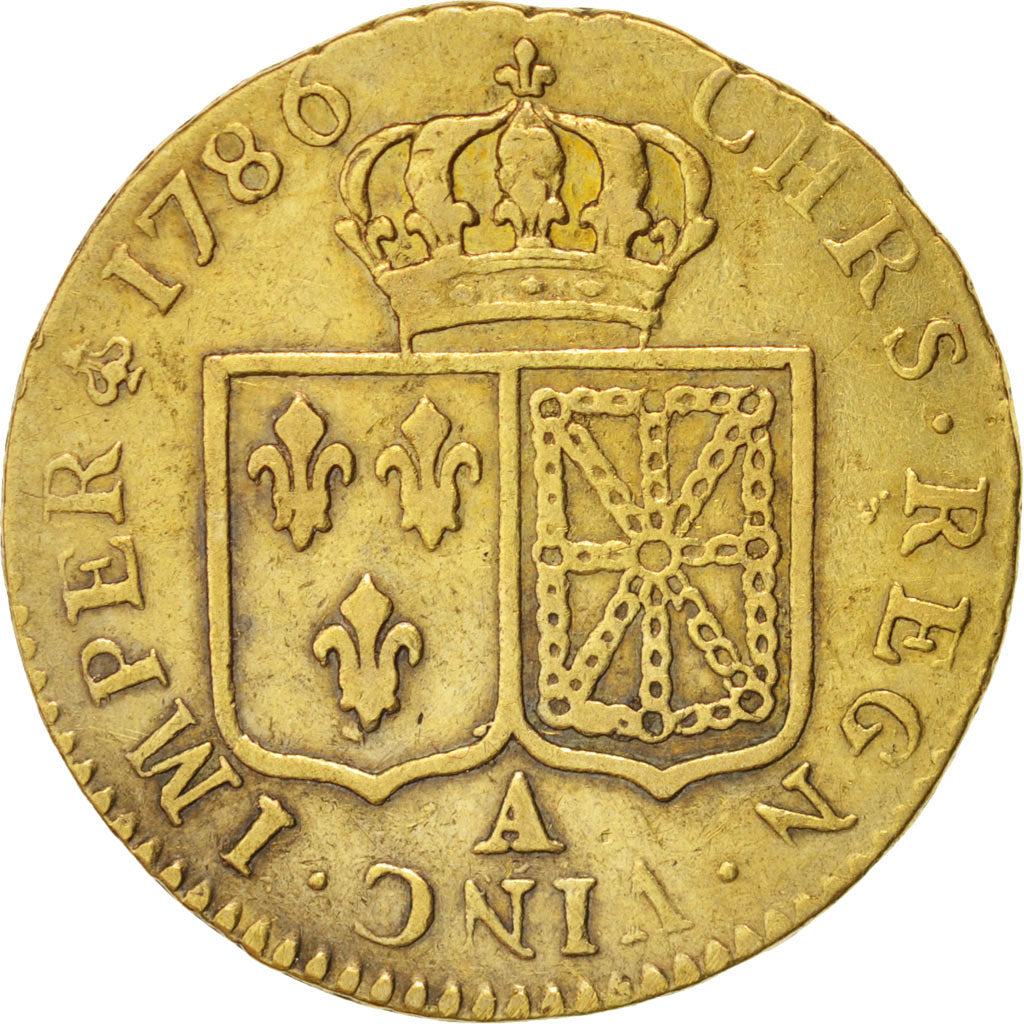 Francia, Louis XVI, Louis d'or à la tête nue, Louis d'Or, 1786, Paris, MB+,...