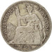 FRENCH INDO-CHINA, 10 Cents, 1922, Paris, TB, Silver, KM:16.1, Lecompte:163
