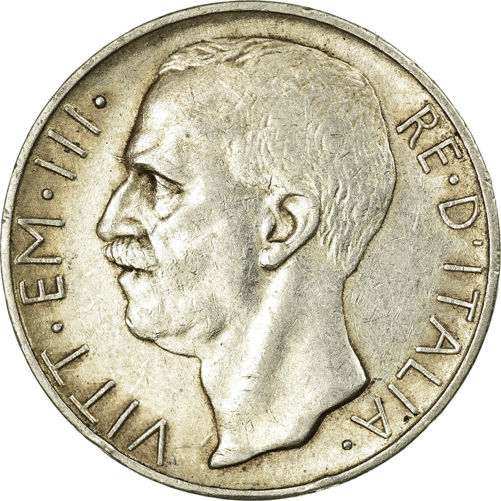 Coin, Italy, Vittorio Emanuele III, 10 Lire, 1929, Rome, EF(40-45), Silver